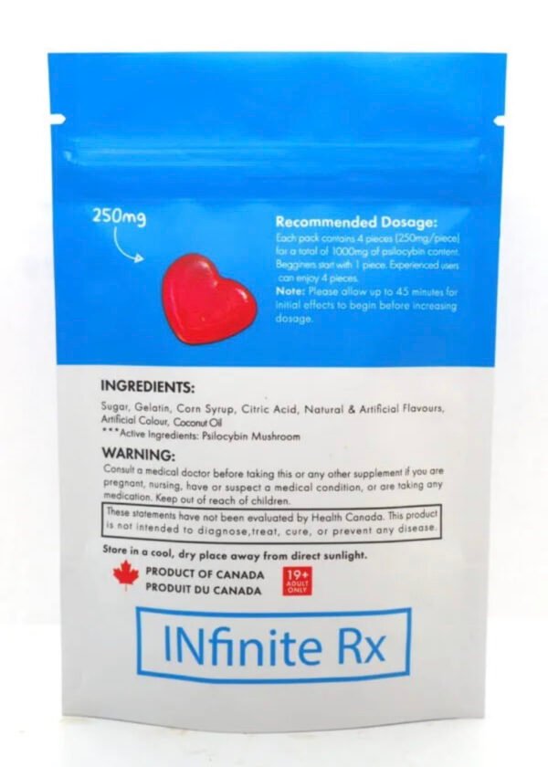 INfinite Rx Shroom Infused Heart Gummies Edibles (1000mg) - Image 2