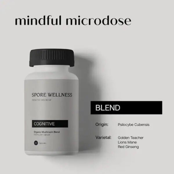 Spore Wellness (Cognitive) Microdosing Mushroom Capsules - Image 3