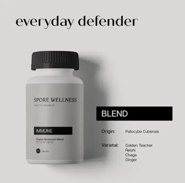 Spore Wellness (Immune) Microdosing Mushroom Capsules - Image 2